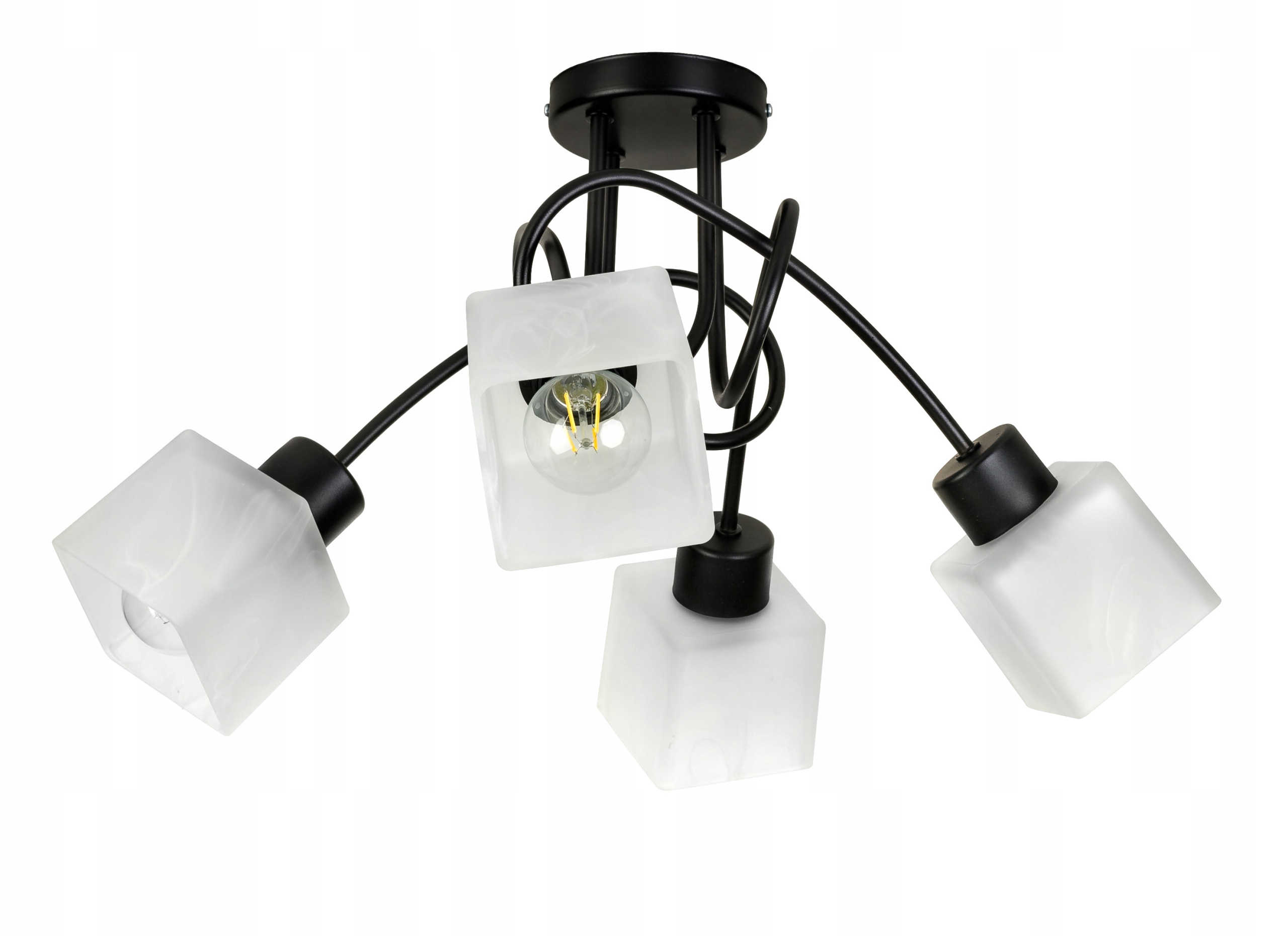 Stropní svítidlo závěsný lustr Loft stropní svítidlo sklo