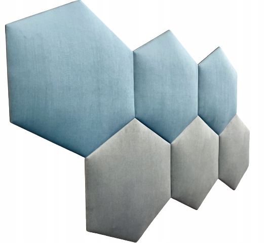 PANELE TAPICEROWANE Heksagon DUŻY Plaster miodu Materiał płyta MDF