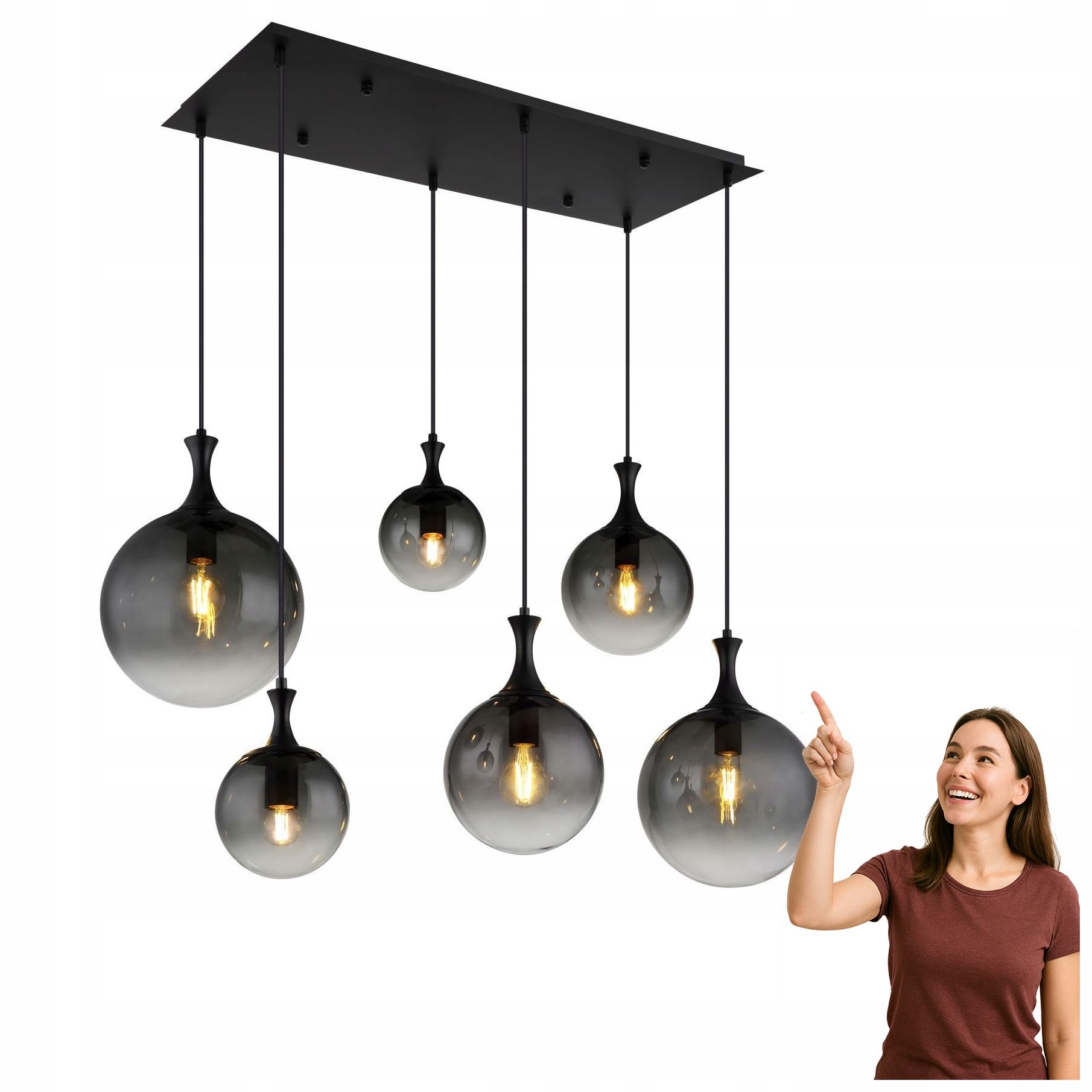 Závesná lampa Dalton 15885-6H Globo