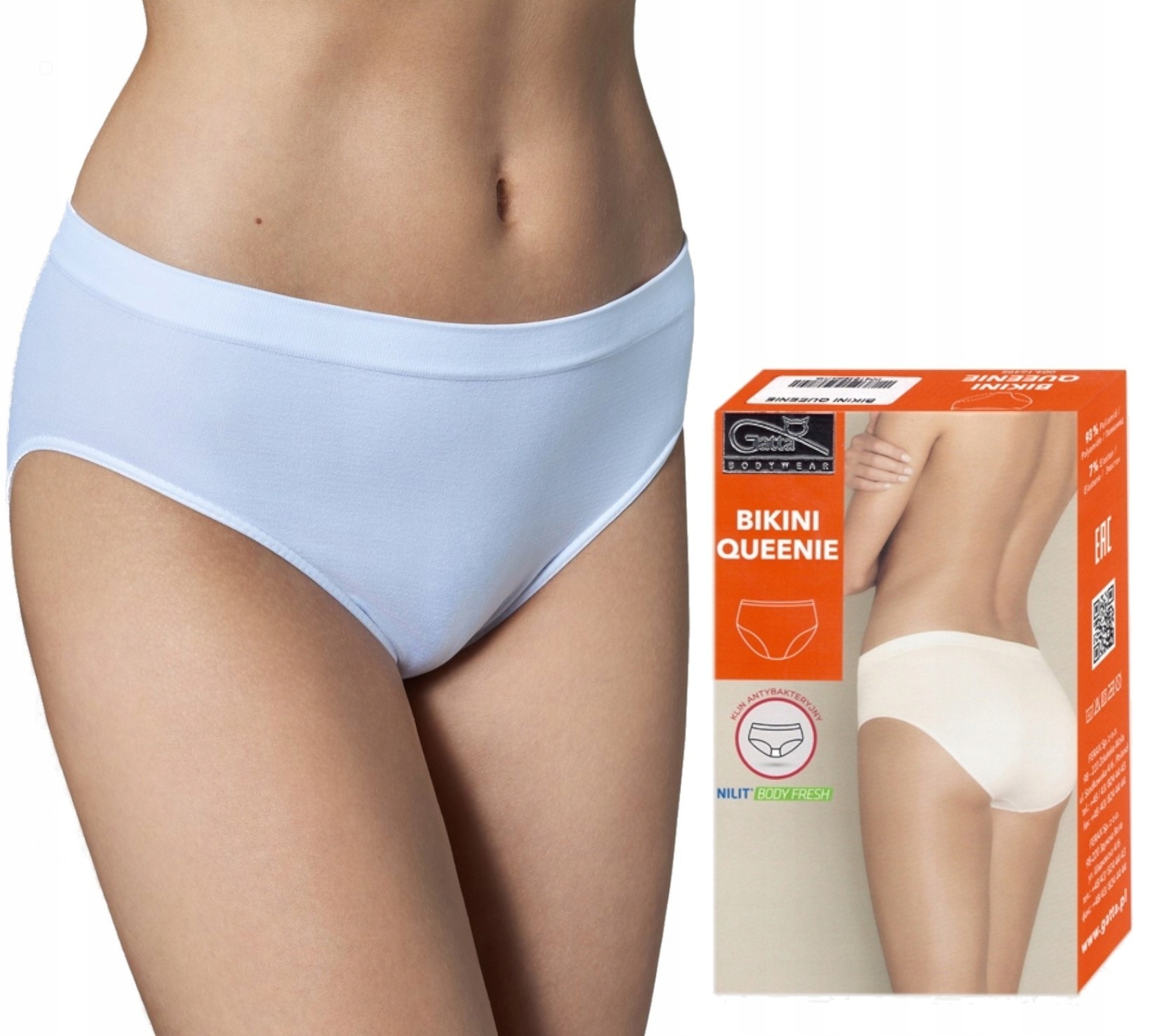 

Gatta Bikini Queenie damskie majtki Biały r. XXL