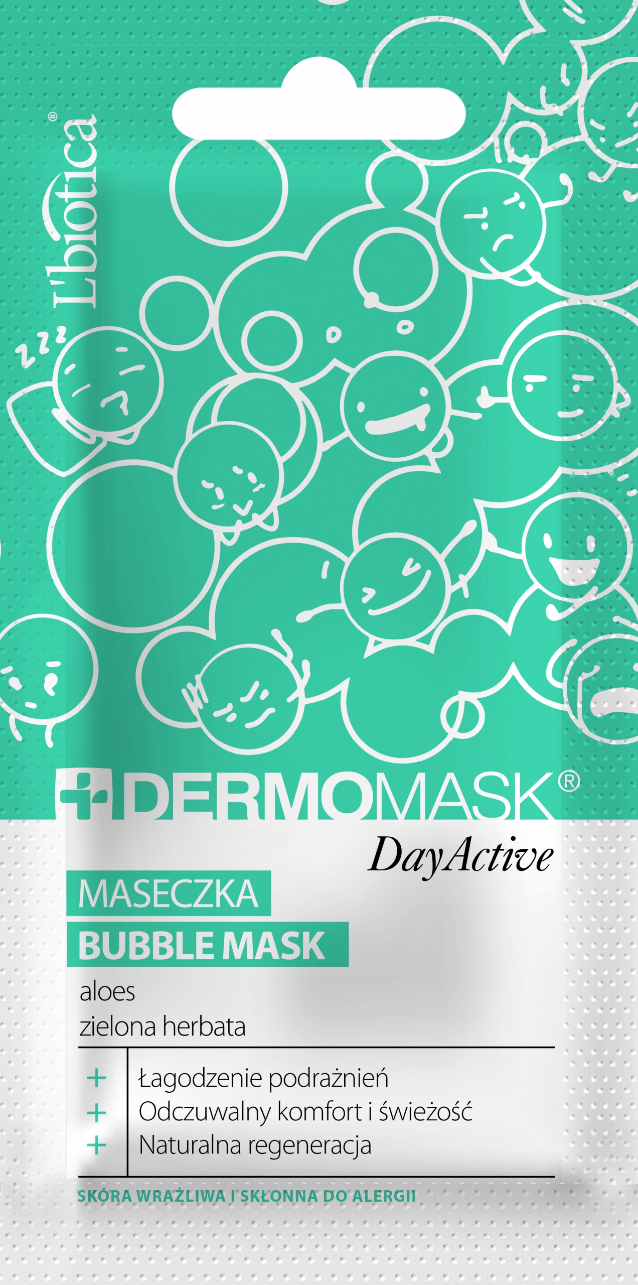 

L’biotica Maseczka bąbelkowa aloes zielona herbata