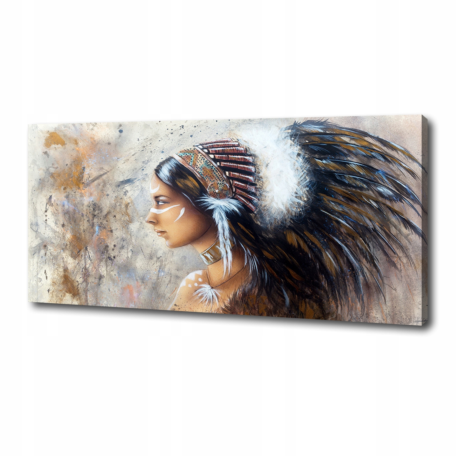 

Foto obraz canvas na ścianę Indianka 125x50 cm