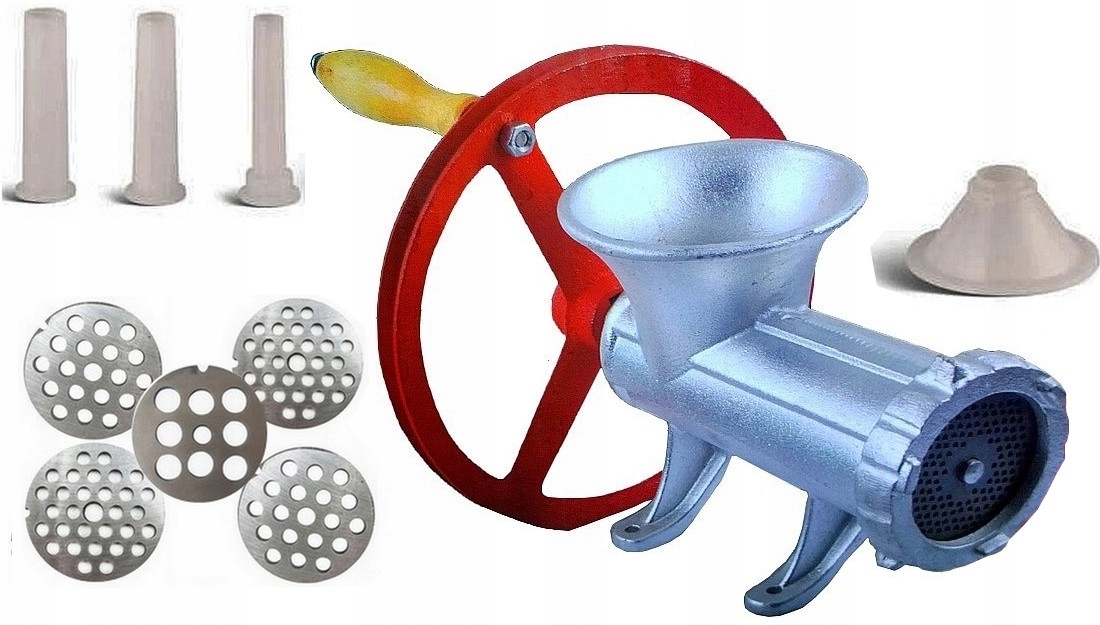 MASZYNKA 32 do MIĘSA 5xSITKO 3xLEJEK KOŁO CYNOWANA