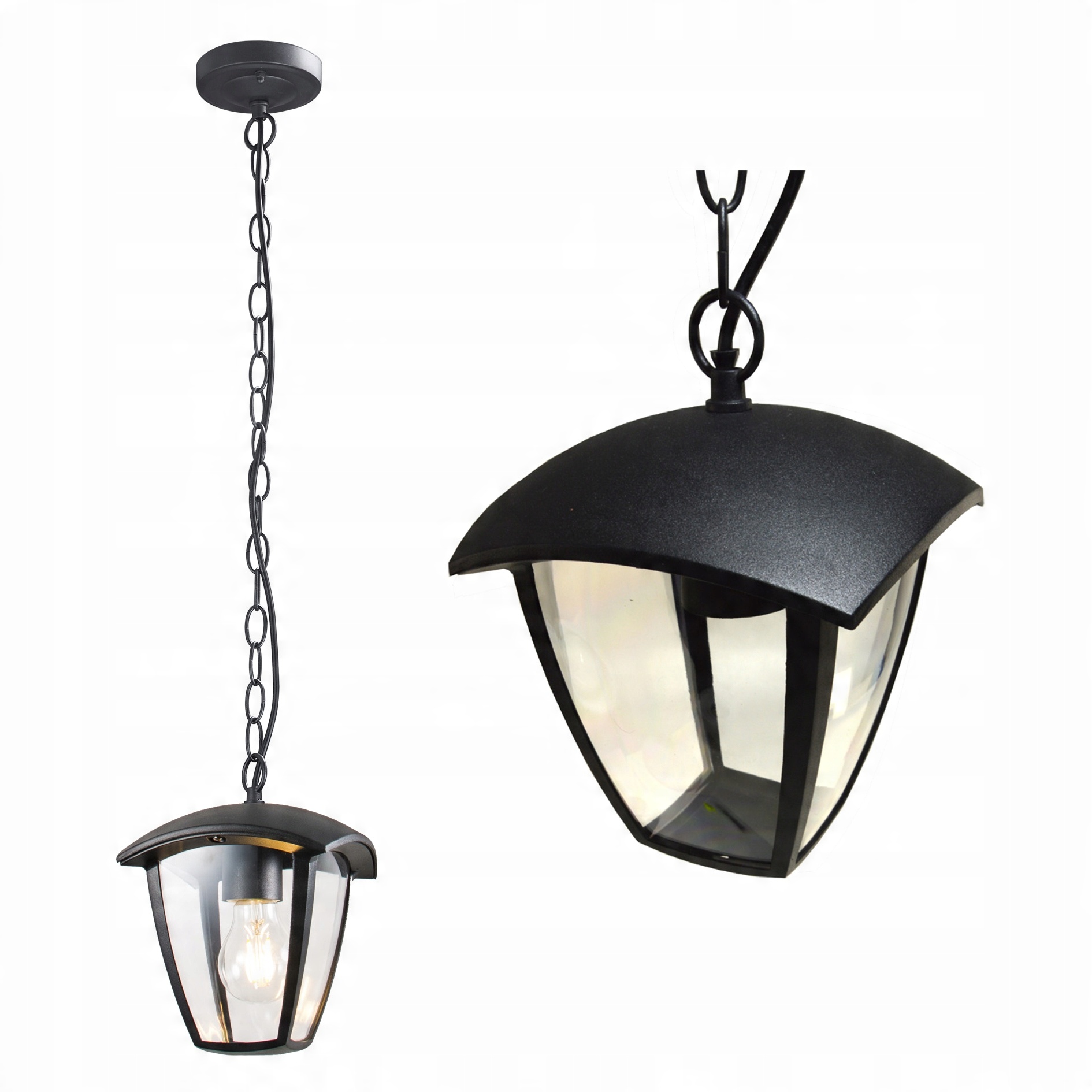 

Lampa zewnętrzna wisząca do Led E27 na 230V IP44