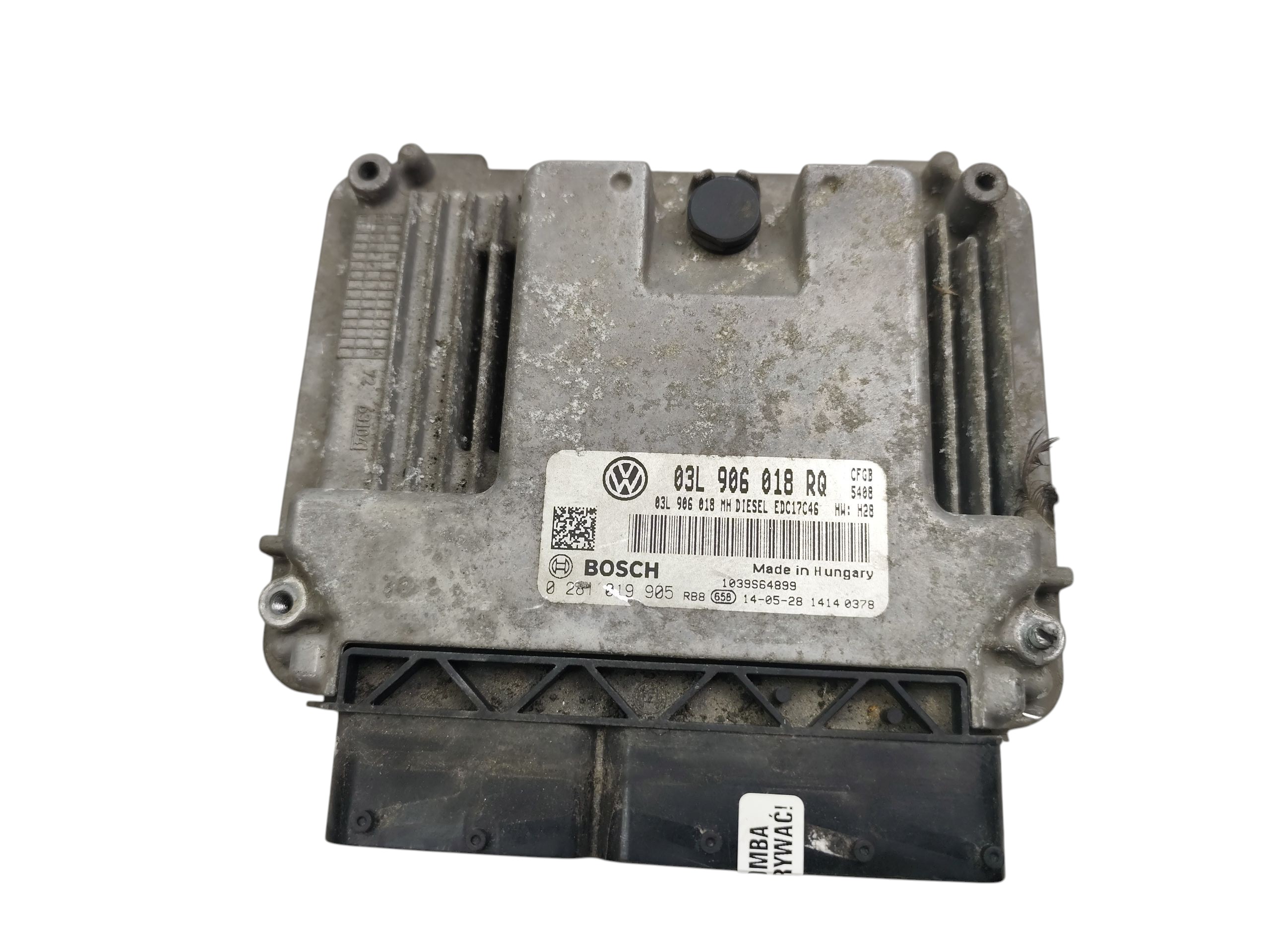 computer Motore SKODA SUPERB II 2.0 TDI CFGB 03L906018RQ 0281019905