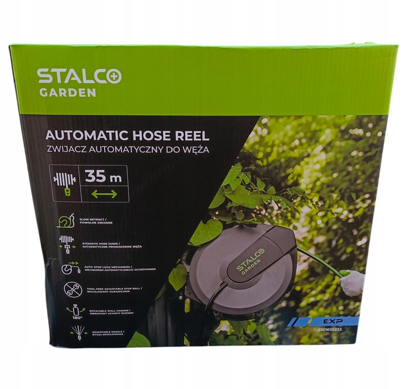 Bubon Na Záhradnú Hadicu Automatický Navíjač 35M Stalco Garden navíjač hadice