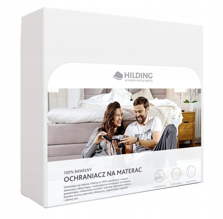 Ochraniacz bawełniany Hilding z membraną 140 x 200