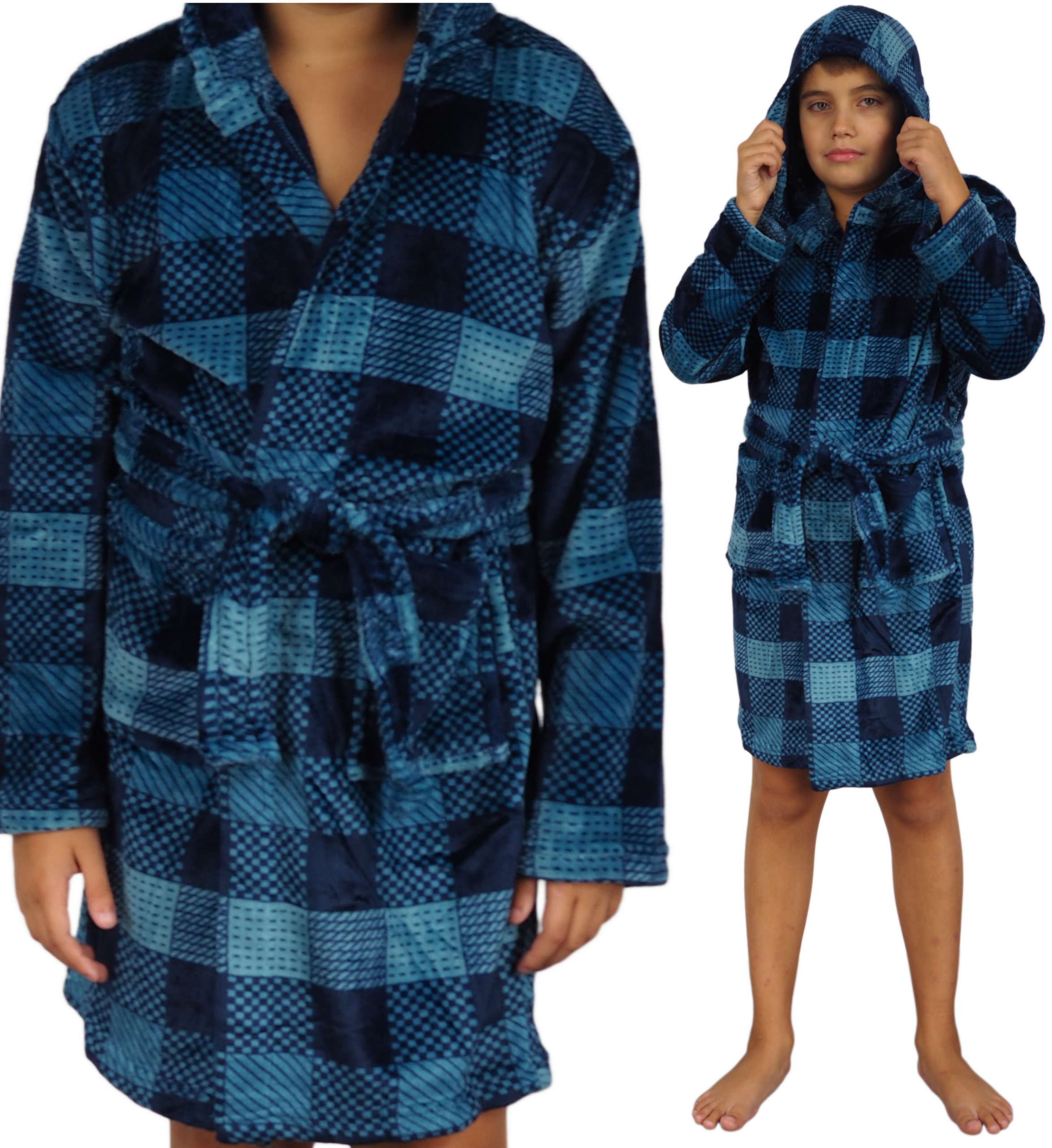 

Szlafrok dziecięcy 152 Soft Ciepły kaptur