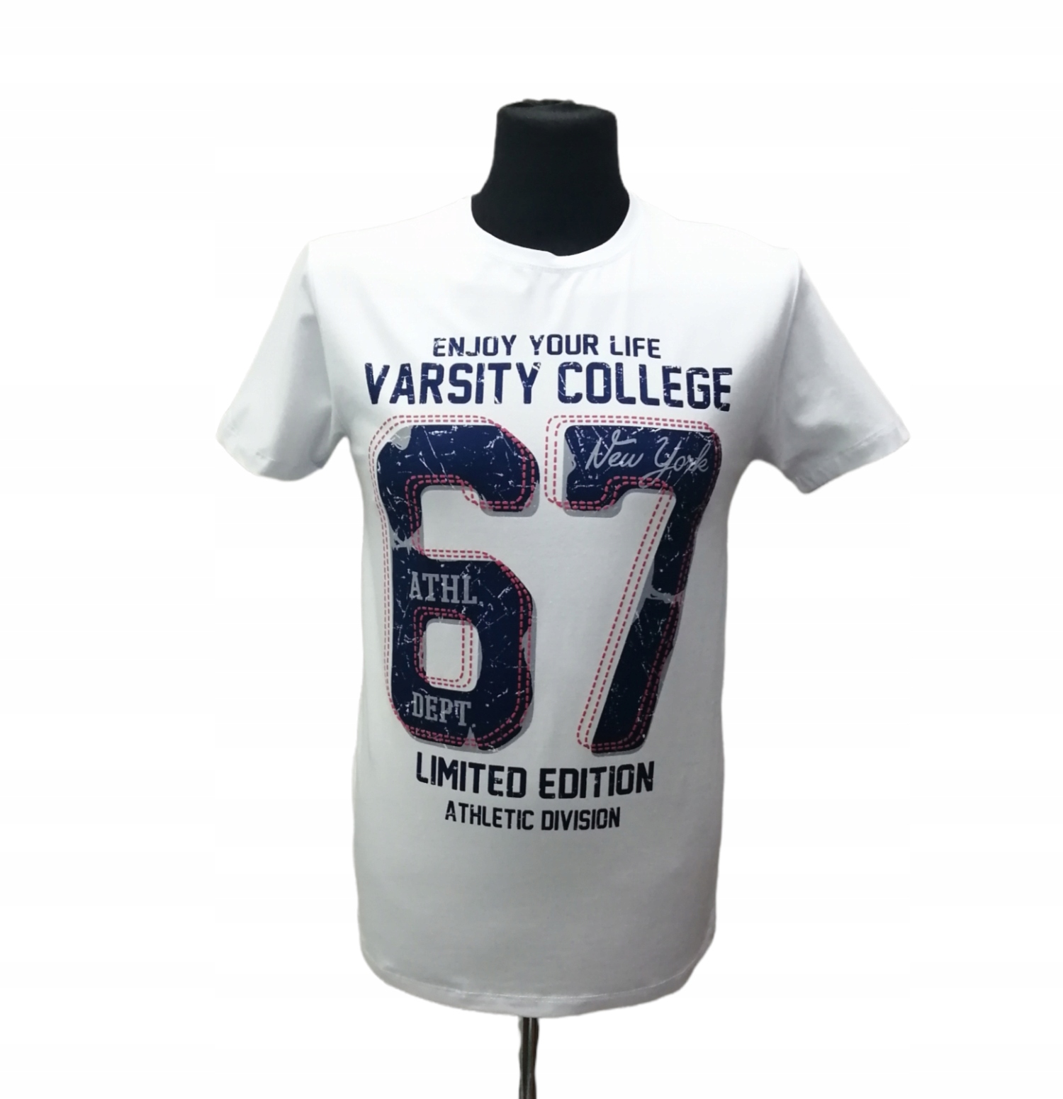 

T-shirt Męski Biały Z Nadrukiem Cakko - XL