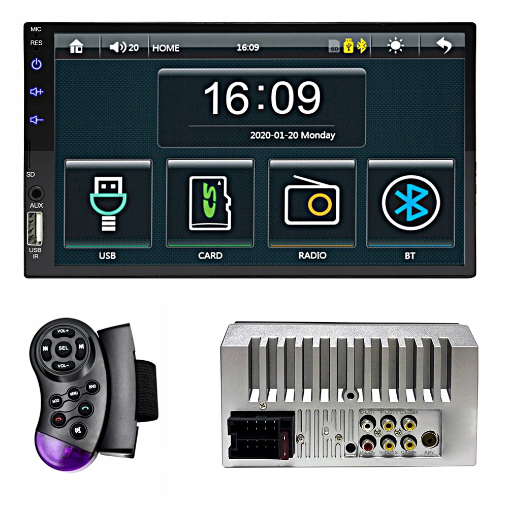 RADIO SAMOCHODOWE 2 DIN APPLE CARPLAY ANDROID AUTO