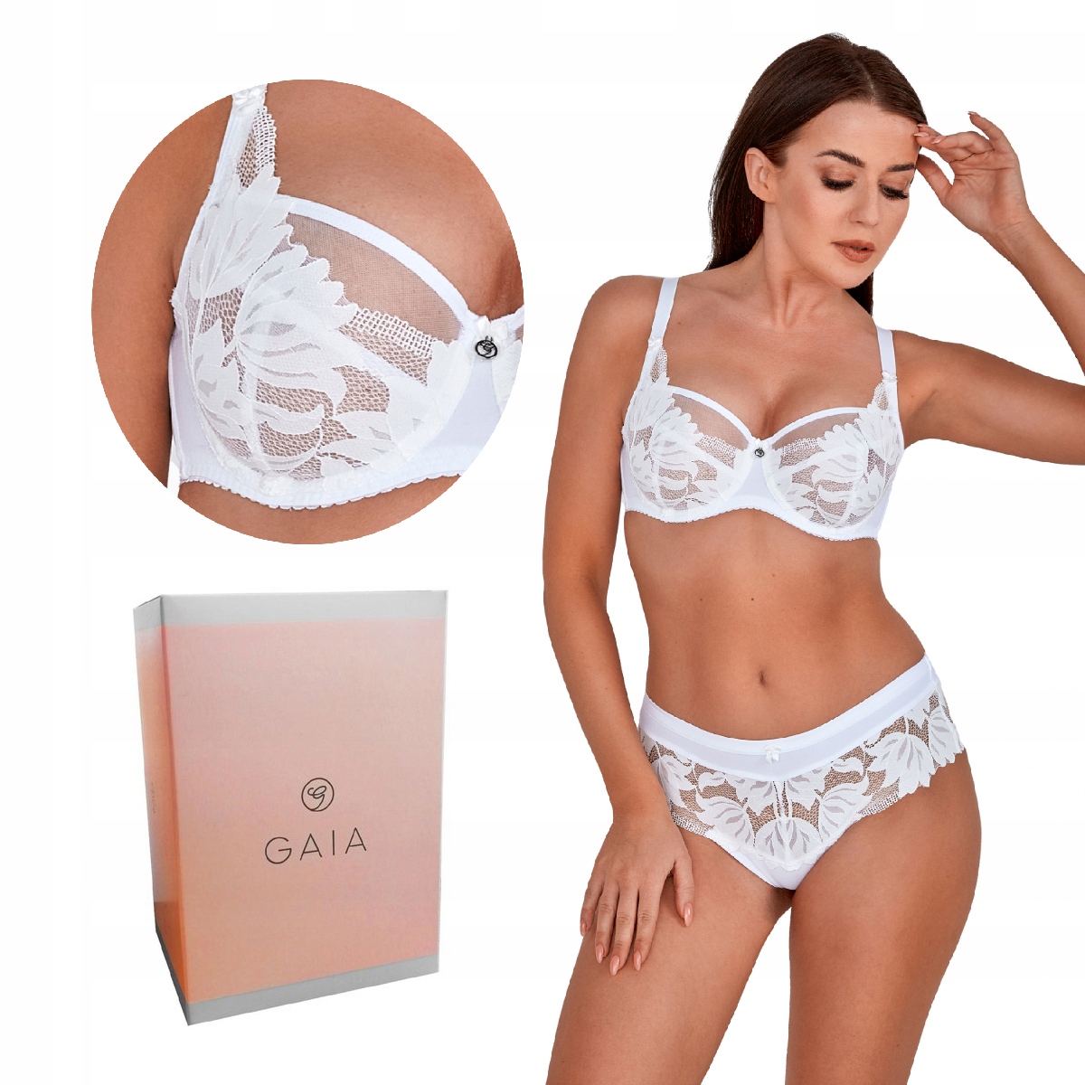 Podprsenka Gaia Soft 1135 měkká bílá 80E