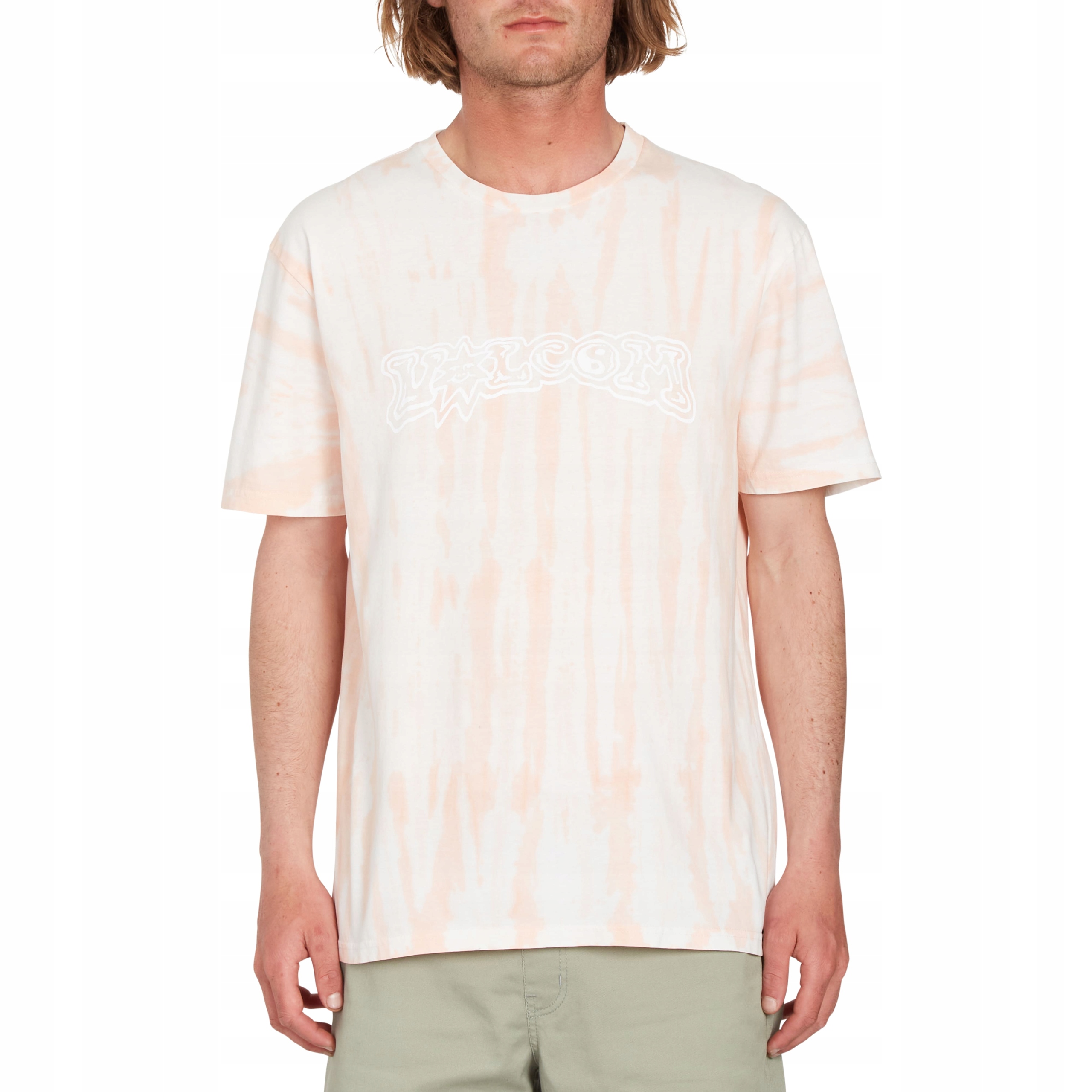 Tričko Volcom Trippin Dye Sst Peach Bud XL