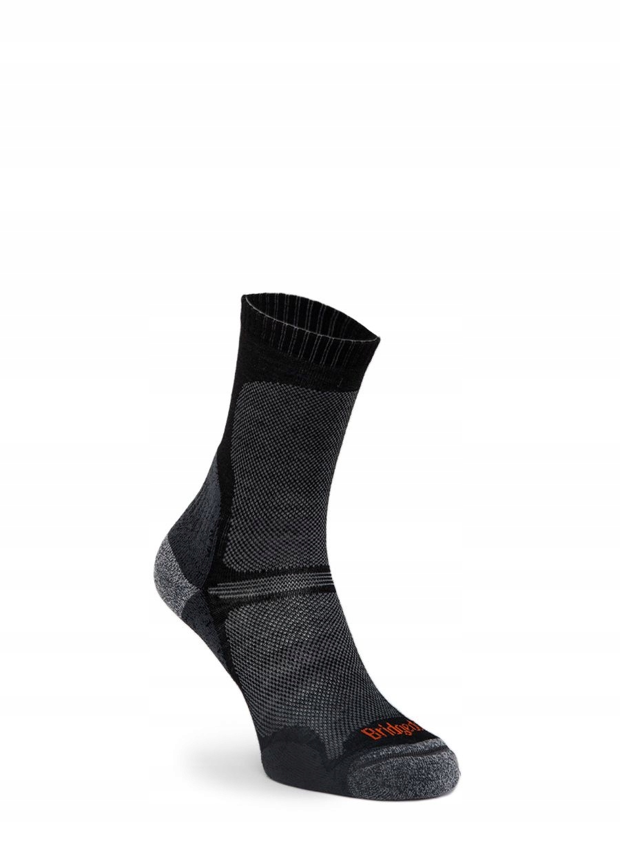 Skarpety w góry Bridgedale Hike Ultra Lt T2 Merino P Crew black 40-43