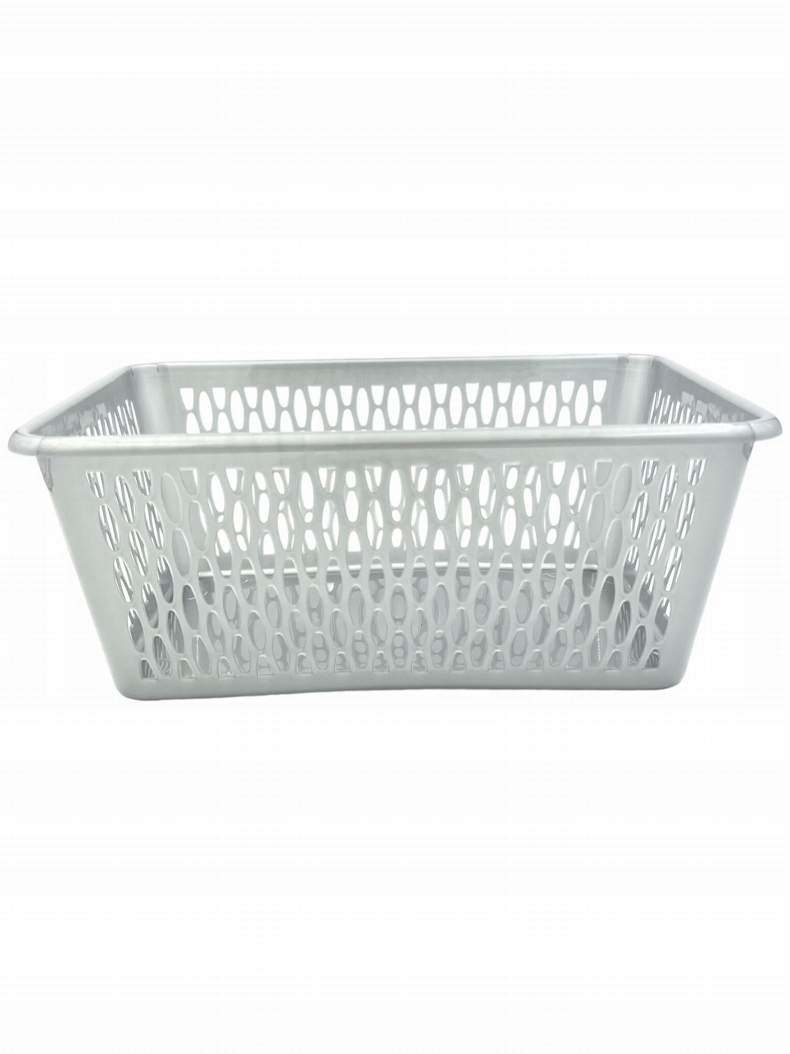 KOSZYK PLASTIKOWY SZARY KJ4 37x26x15CM