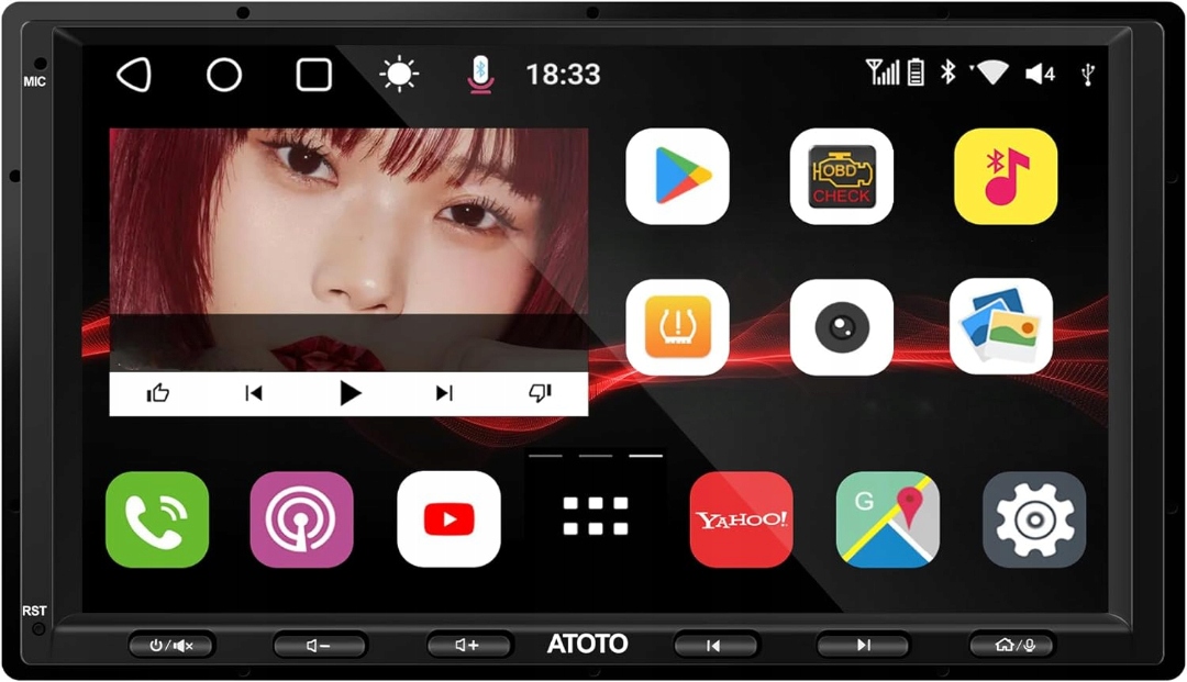 Autorádio Atoto S8 GEN2 Standard 1-DIN Android 8 Palců 3+32G Carplay