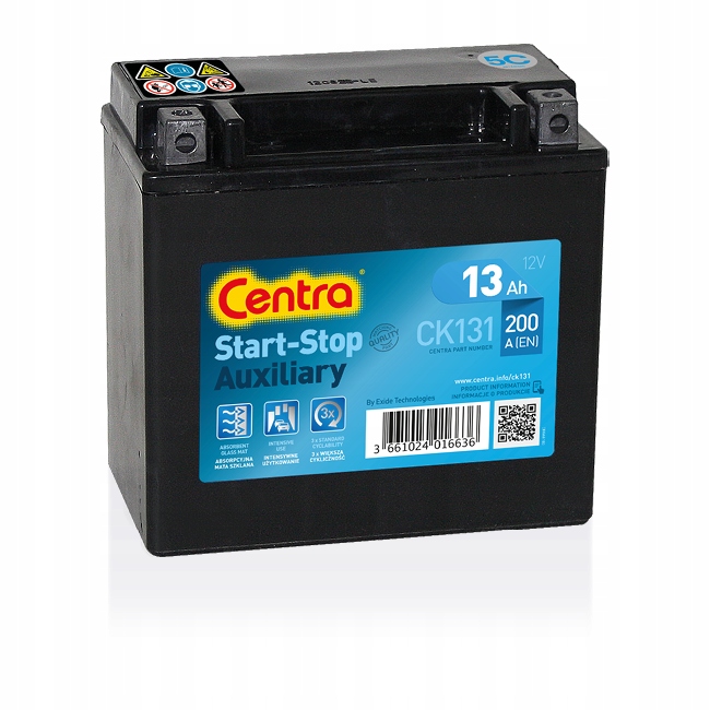 Аккумуляторные центры Auxiliary CK131 12V 13AH / 200A