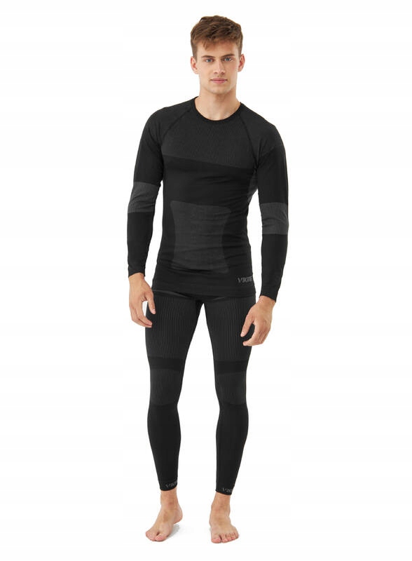 Pánské termoaktivní spodní prádlo Viking Dante Set černo-šedé, velikost M