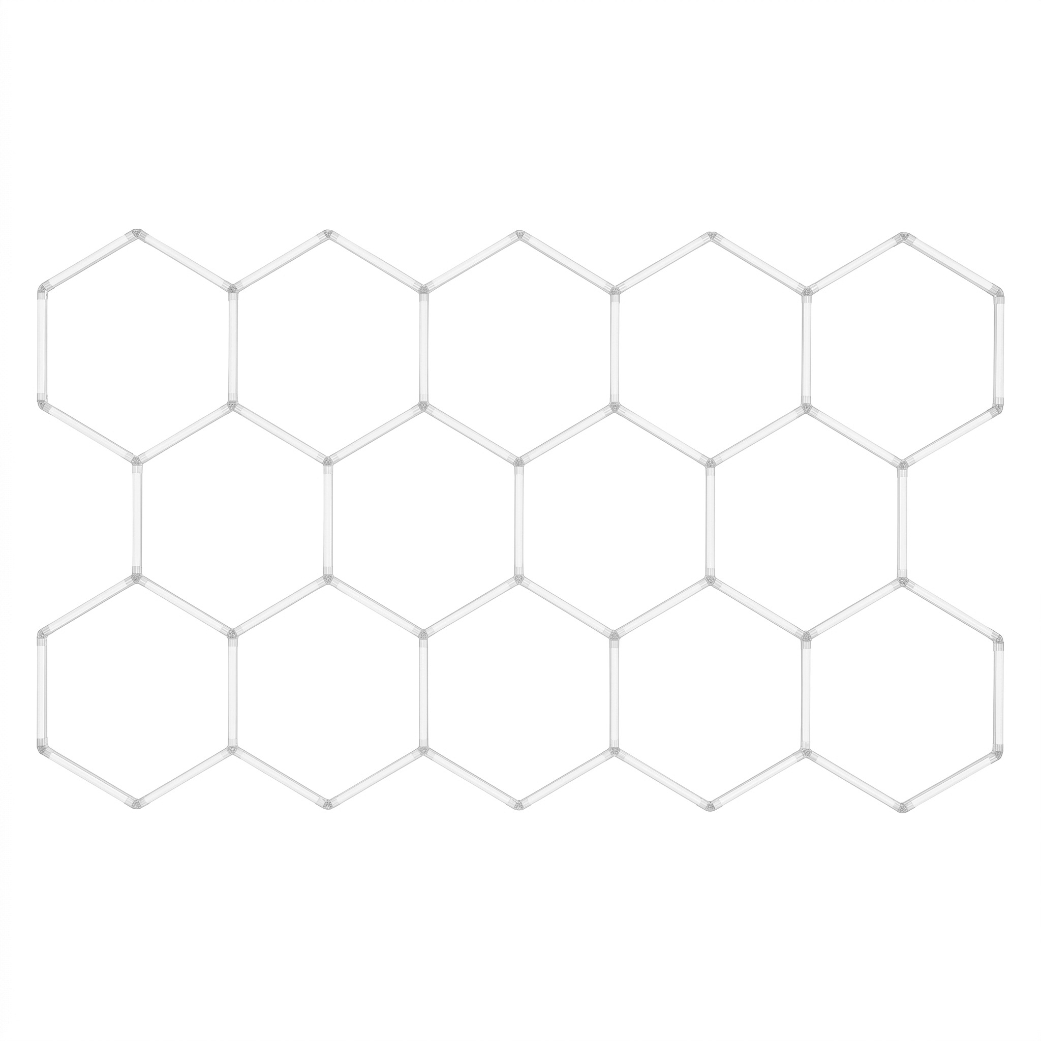 Led lampa Hexagon Modulární stropní bílá 51300lm Kancelář Garáž Toolight