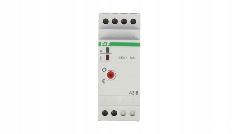 

Automat zmierzchowy 16A 230V 2-1000lx Din Az-b
