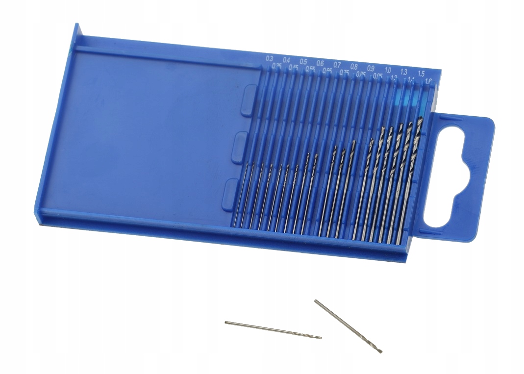 

Mini Wiertła Modelarskie 0,3 1,6 mm 20 sztuk