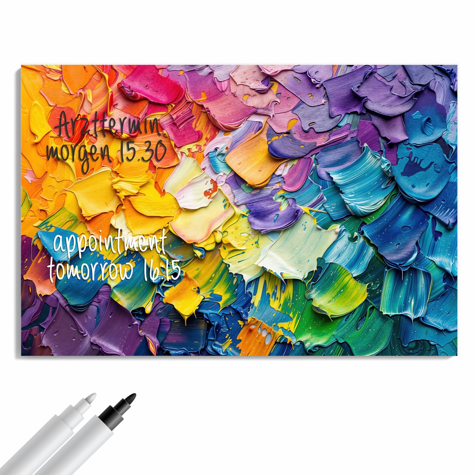 Magnetická tabule Barevné Tahy štětce 60 × 40 cm