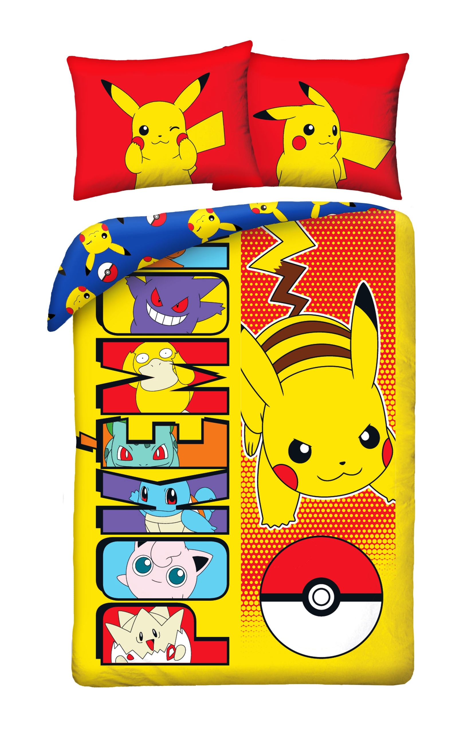 Pościel Bawełniana 140 X 200 CM Pokemon Pikachu