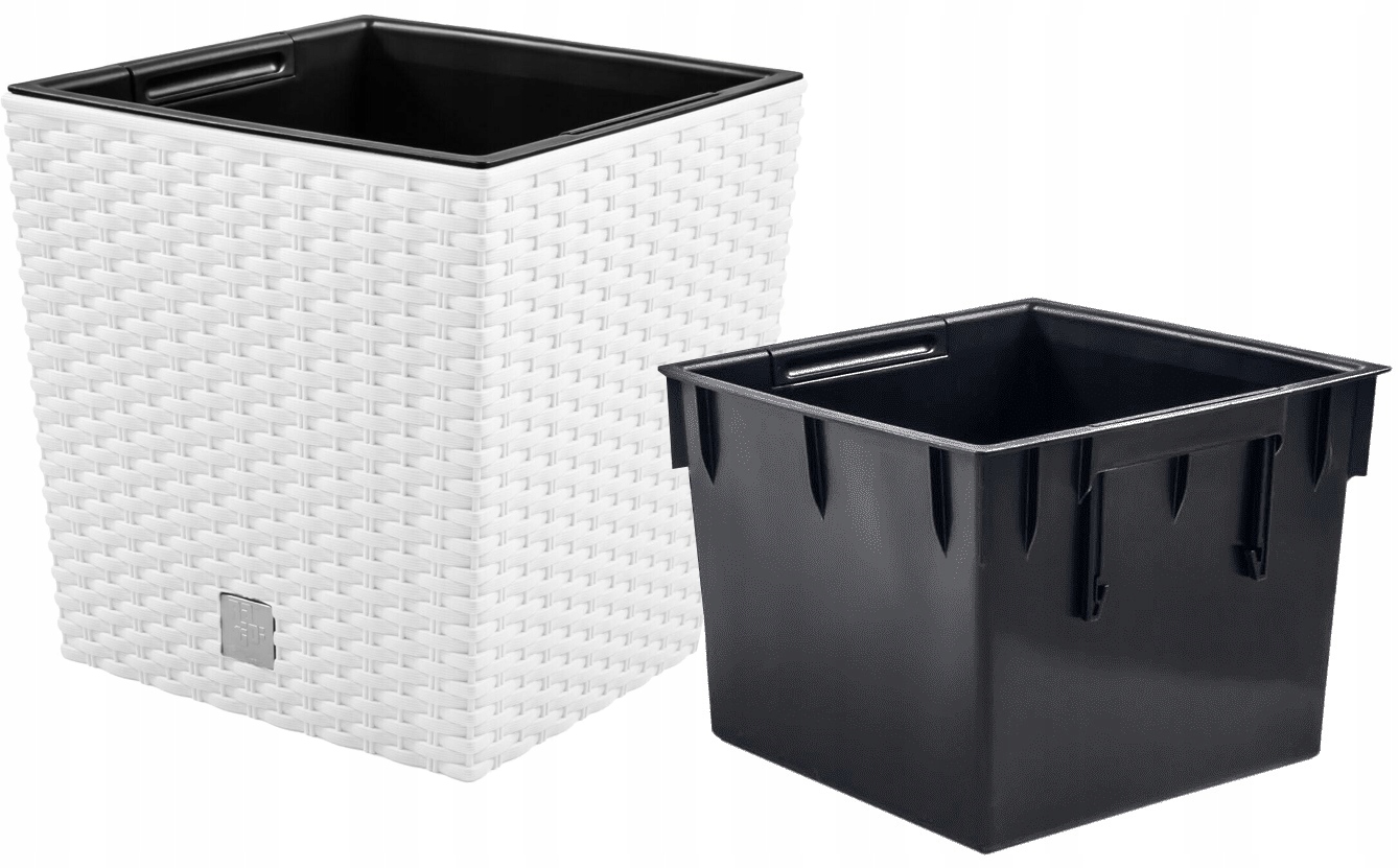 

Doniczka Rattan Donica Ogrodowa Skrzynka + Wkład