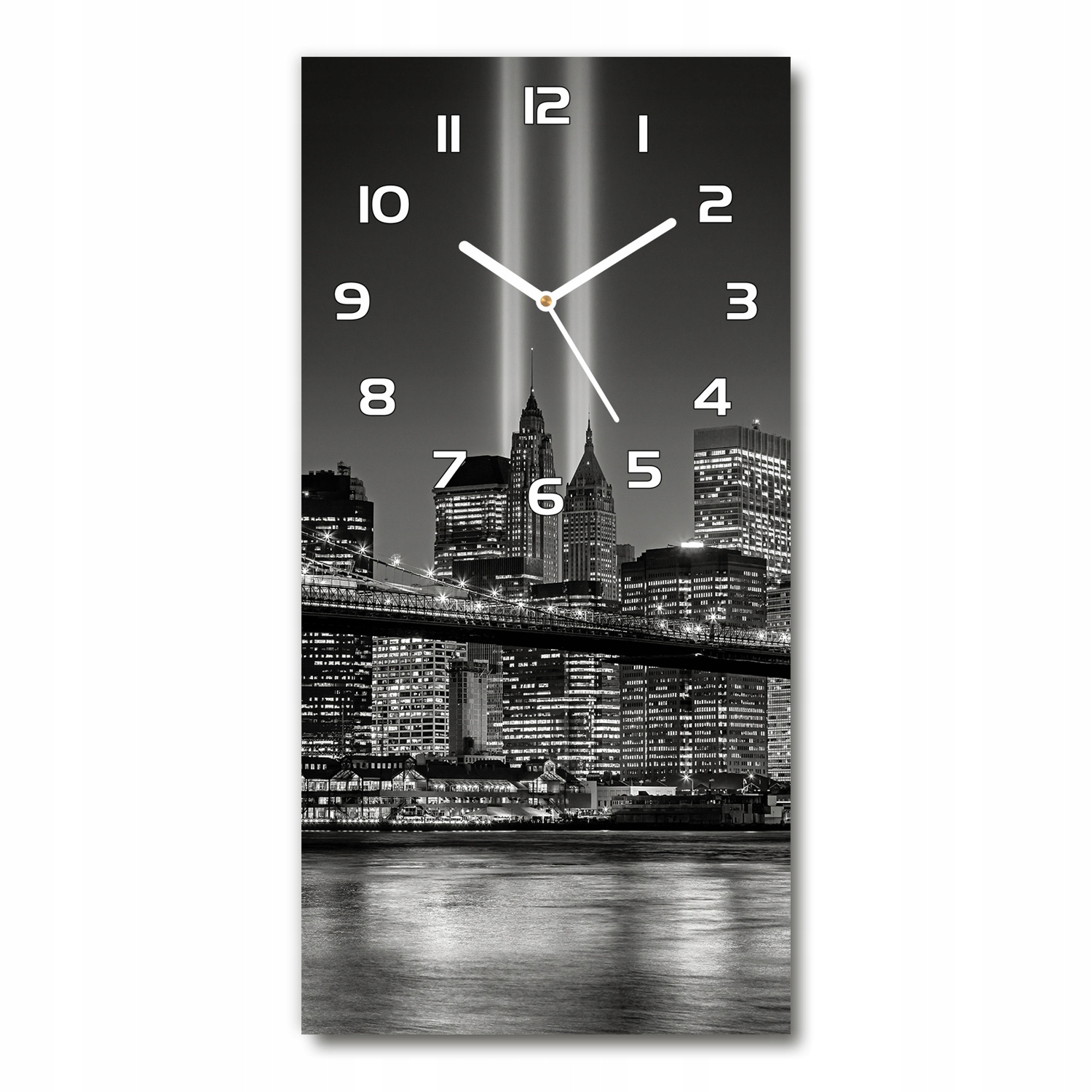 

Zegar ze szkła na ścianę Manhattan Nowy Jork 30x60