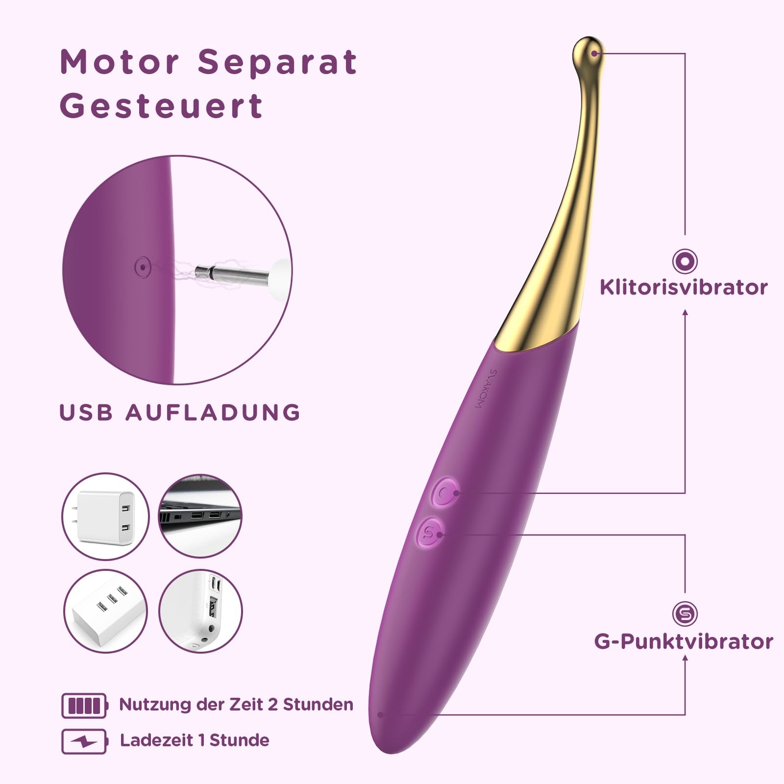 DILDO VIBRATOR Zestaw Wibratorów Dla Kobiet Stymulacja Klitorisu Silikon — miniatura 5
