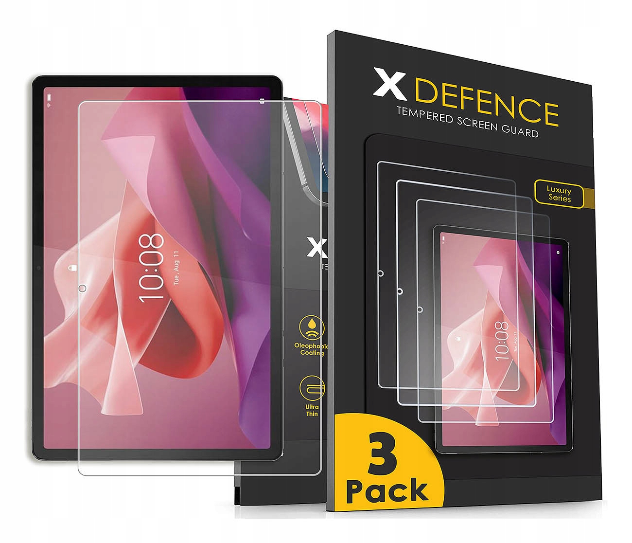 3x Szkło Ochronne Do Lenovo Tab P12 12.7 Hybrydowe Szybka Jakość