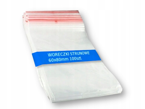 

Torebki Woreczki Strunowe 60X80 mm 6/8 100SZT