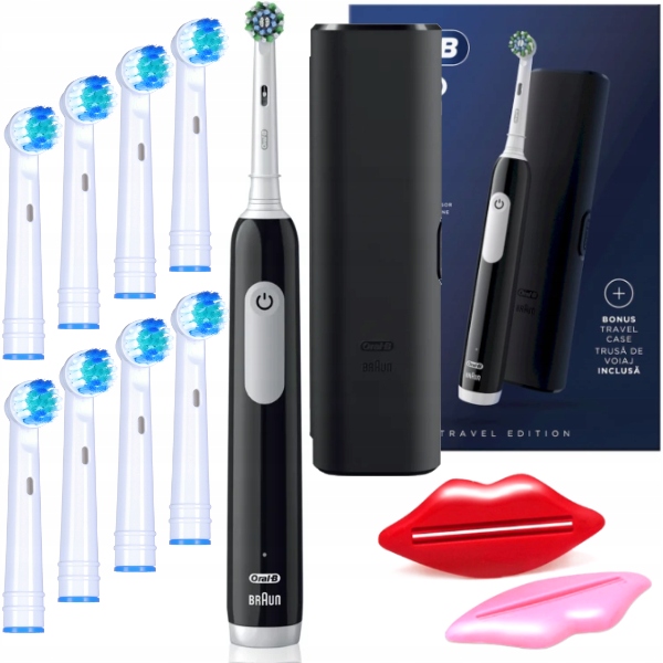 Szczoteczka Elektryczna do Zębów Oral-B Pro Series 1 Travel Black Dodatki