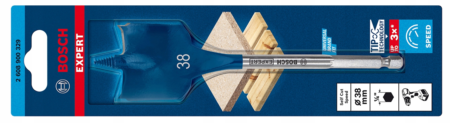 WIERTŁO ŁOPATKOWE Bosch EXPERT Cut Speed 38x152mm Średnica wiertła 38 mm