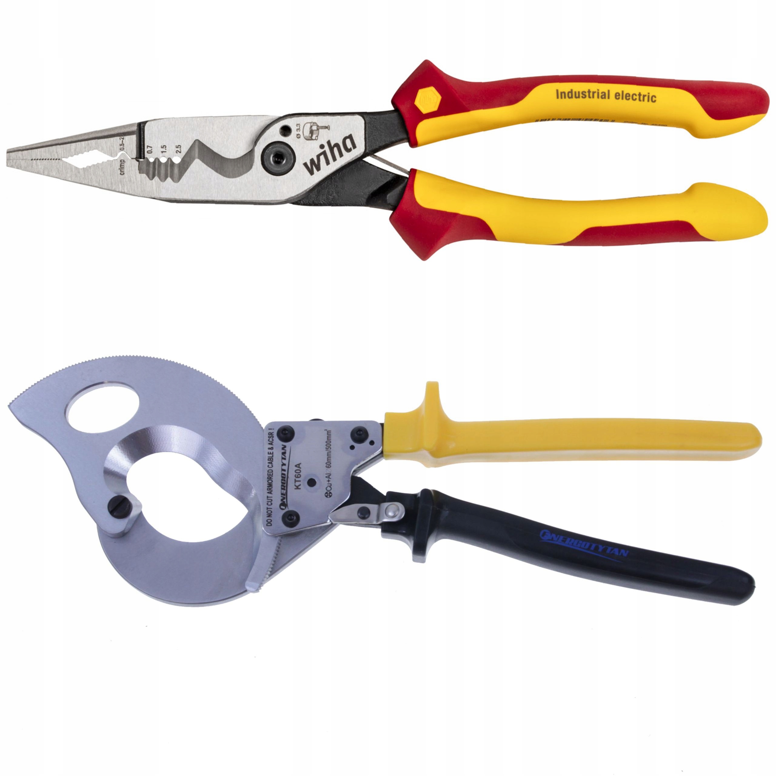 Wiha 45705 Univerzální kleště Industrial 8v1 Zapadkové Nůžky KT60A