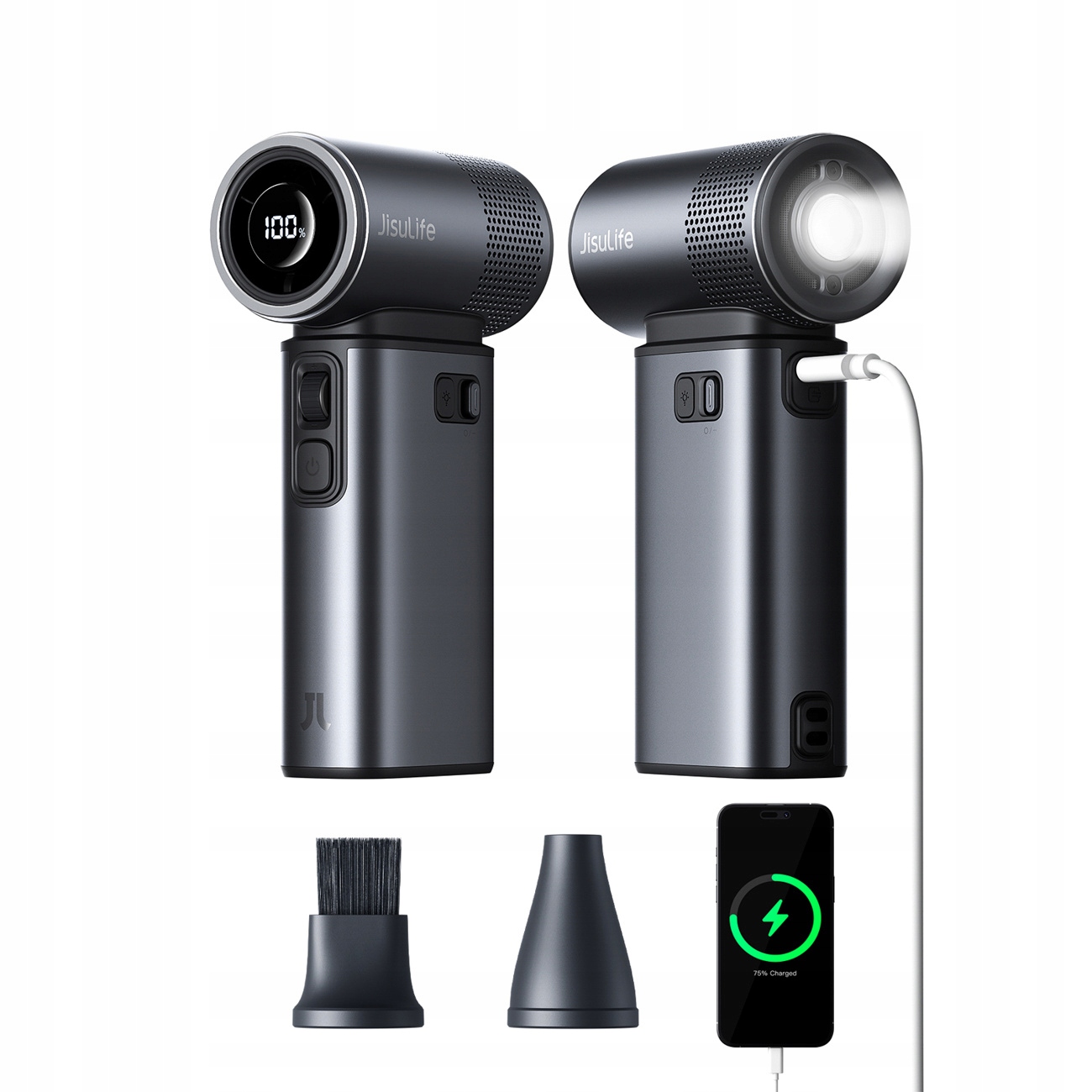Mini Dúchadlo Ventilátor Usb 9000 mAh 100 Úrovní Prenosná Powerbanka Jisulife