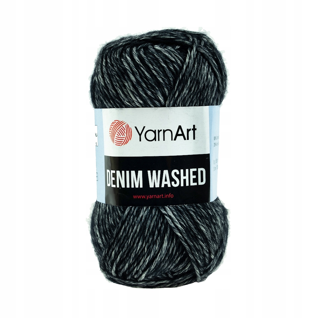 50g włóczka YarnArt Denim Washed grafitowy 923