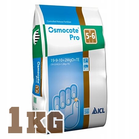 

Nawóz Osmocote Pro 19-9-10+Mg 5-6m Otoczkowany 1kg