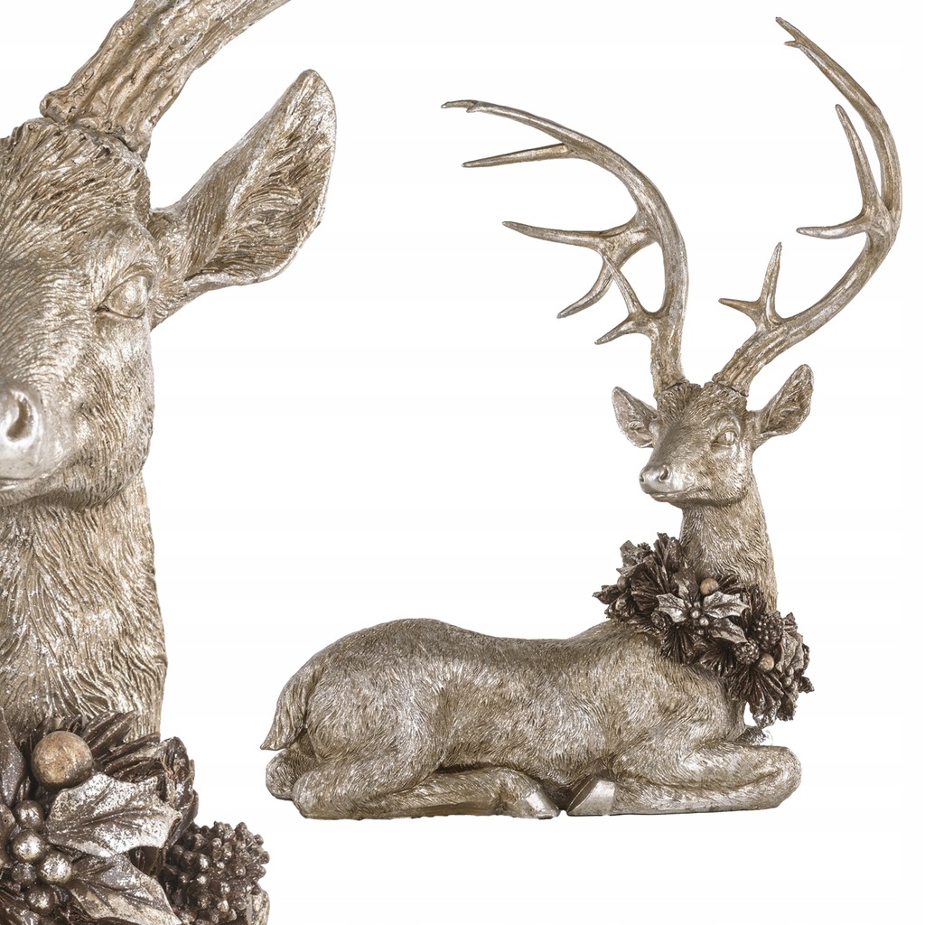 Vianočná figurka sediaci jeleň 139533 Art-Pol 55x41x28 cm