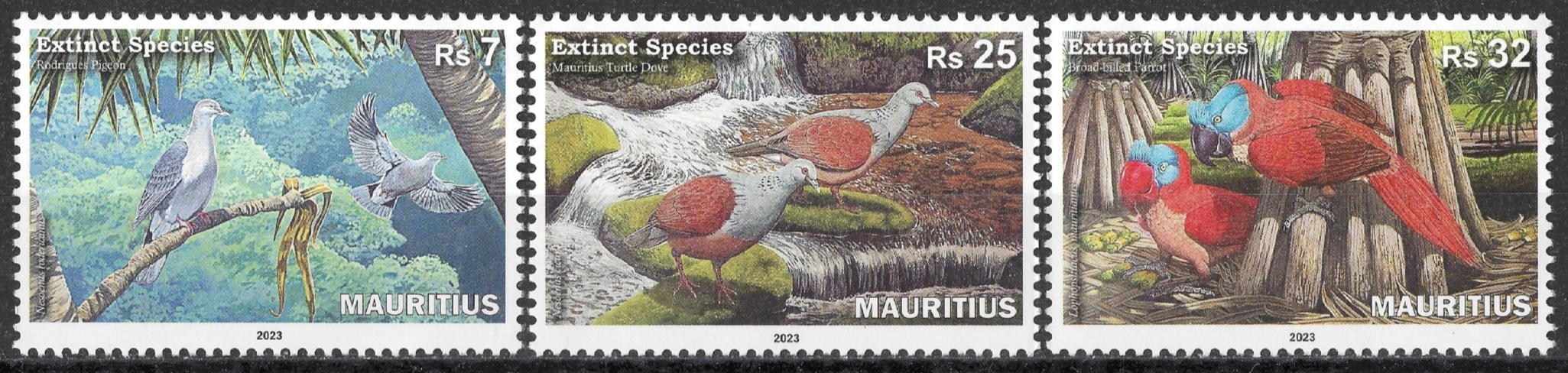 Mauritius - fauna** (2023) SW 1261-1263