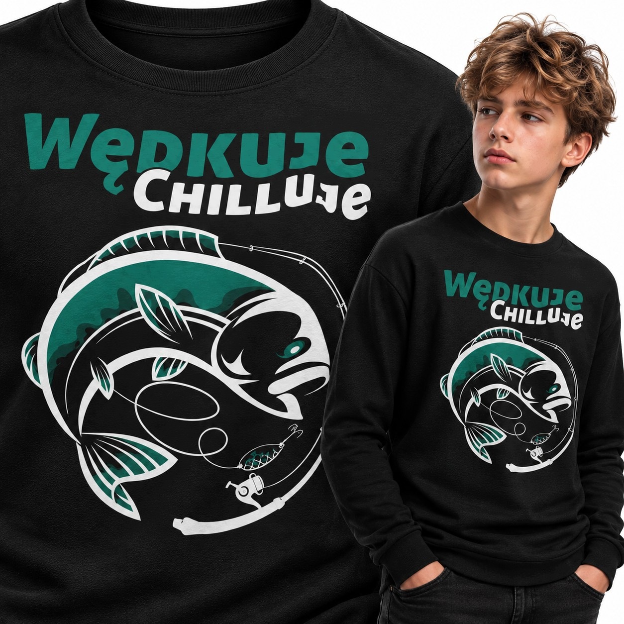 Pánská mikina pro rybáře Rybář Chilluje 2 vel. L