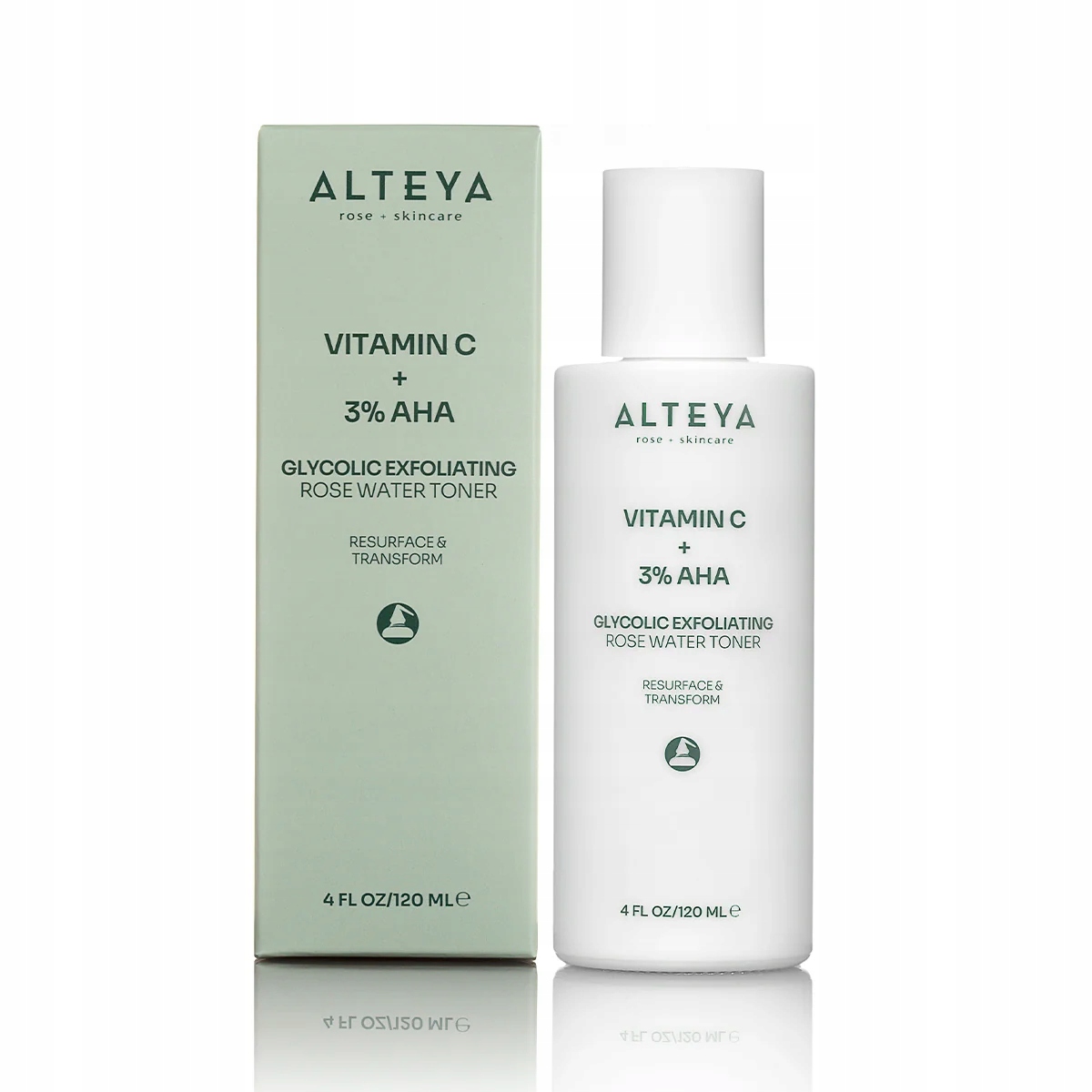 Růžový tonik s kv glykolovým efektem (Vitamín C 3% Aha) 120 ml Alteya Organics