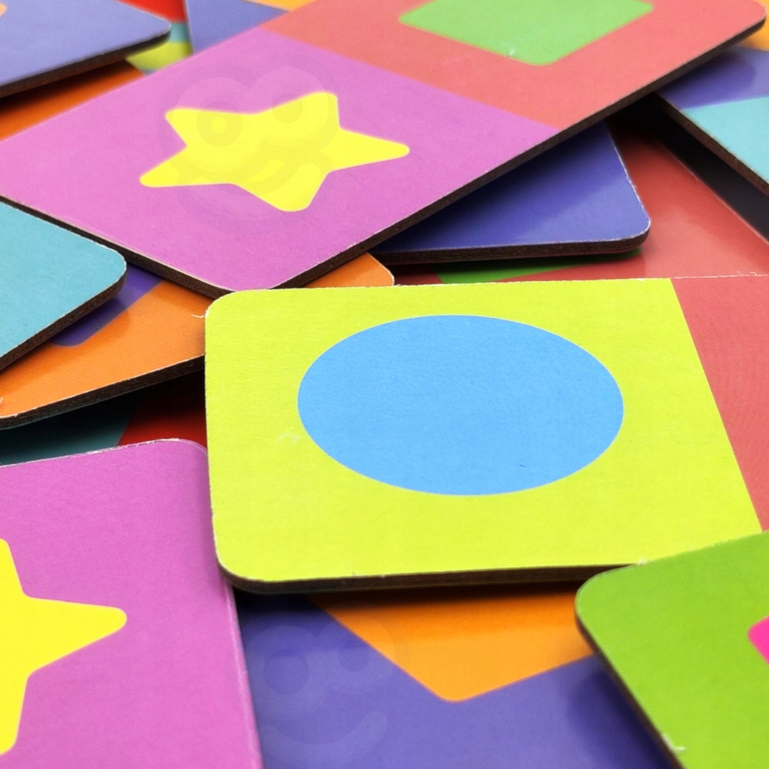 UKŁADANKA LOGICZNA GRA EDUKACYJNA ZWIERZĘTA PUZZLE DOMINO MONTESSORI WOOPIE Materiał plastik