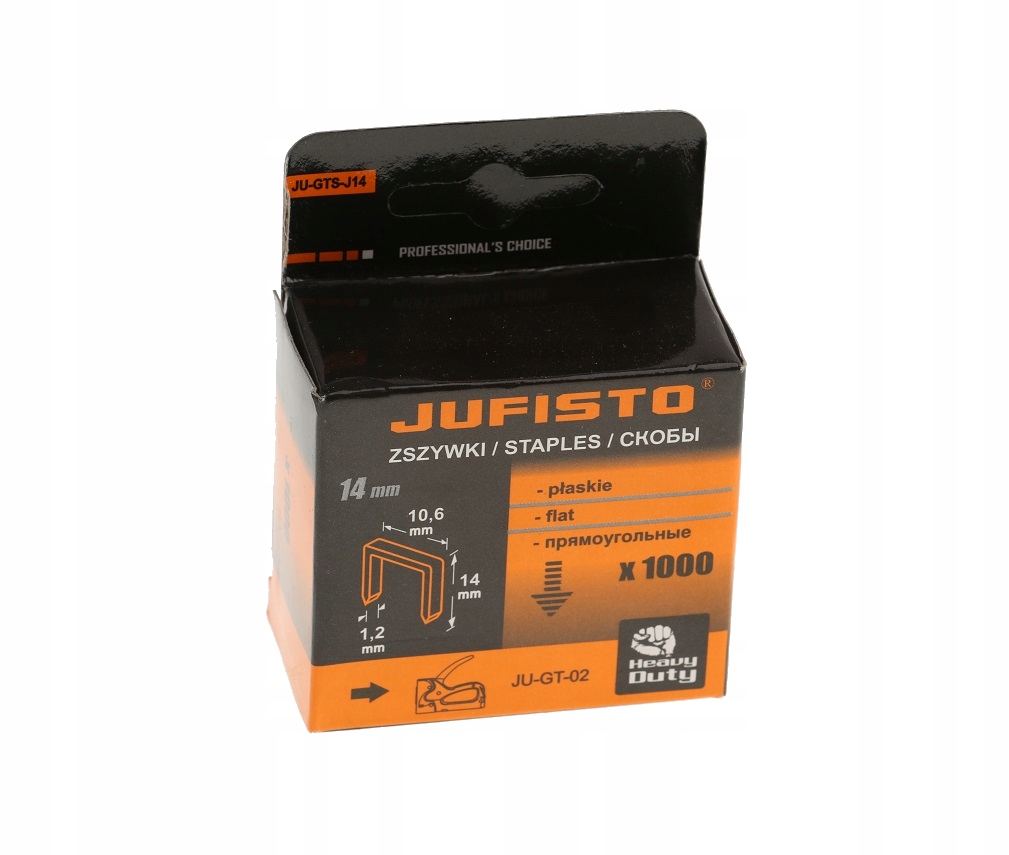 

Zszywki Typu J 14 mm Opakowanie 1000 szt Jufisto