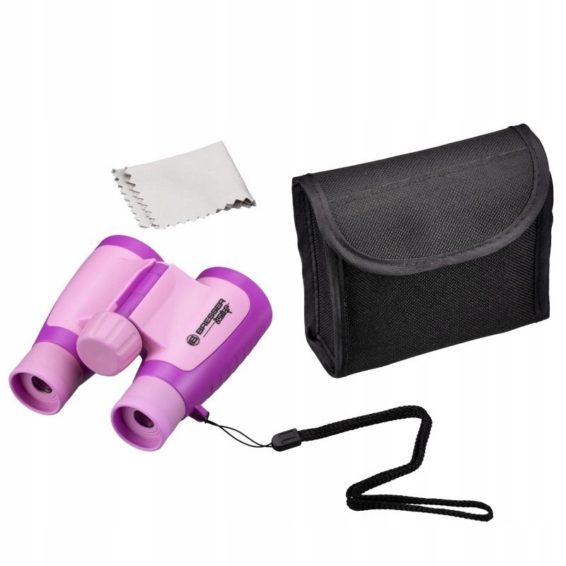 Lornetka 3x30 JUNIOR dla dzieci różowa Waga produktu z opakowaniem jednostkowym 0.18 kg