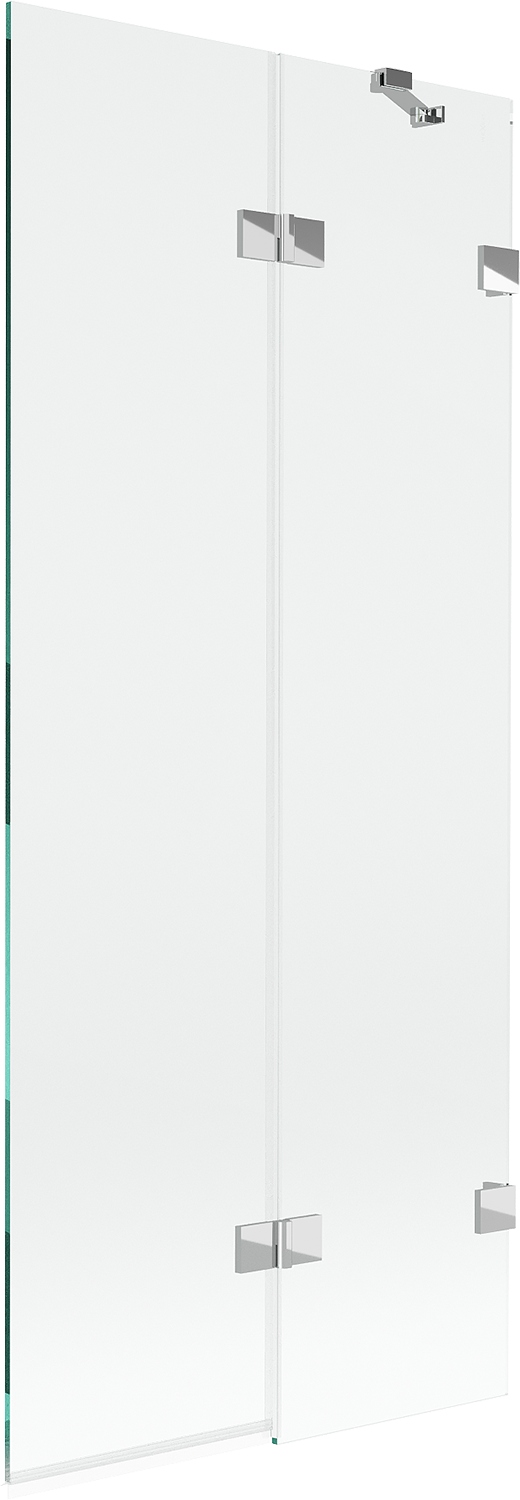 Mexen Lunar vanová zástěna dvoukřídlová pravá 80 x 150 cm, transparentní, c