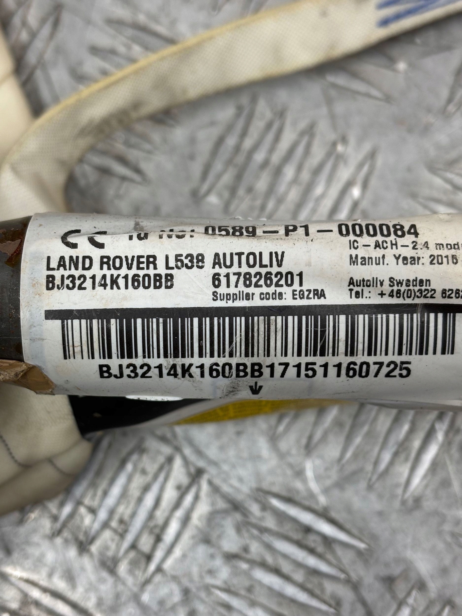 Dachvorhang Airbag AIRBAG links LAND ROVER EVOQUE