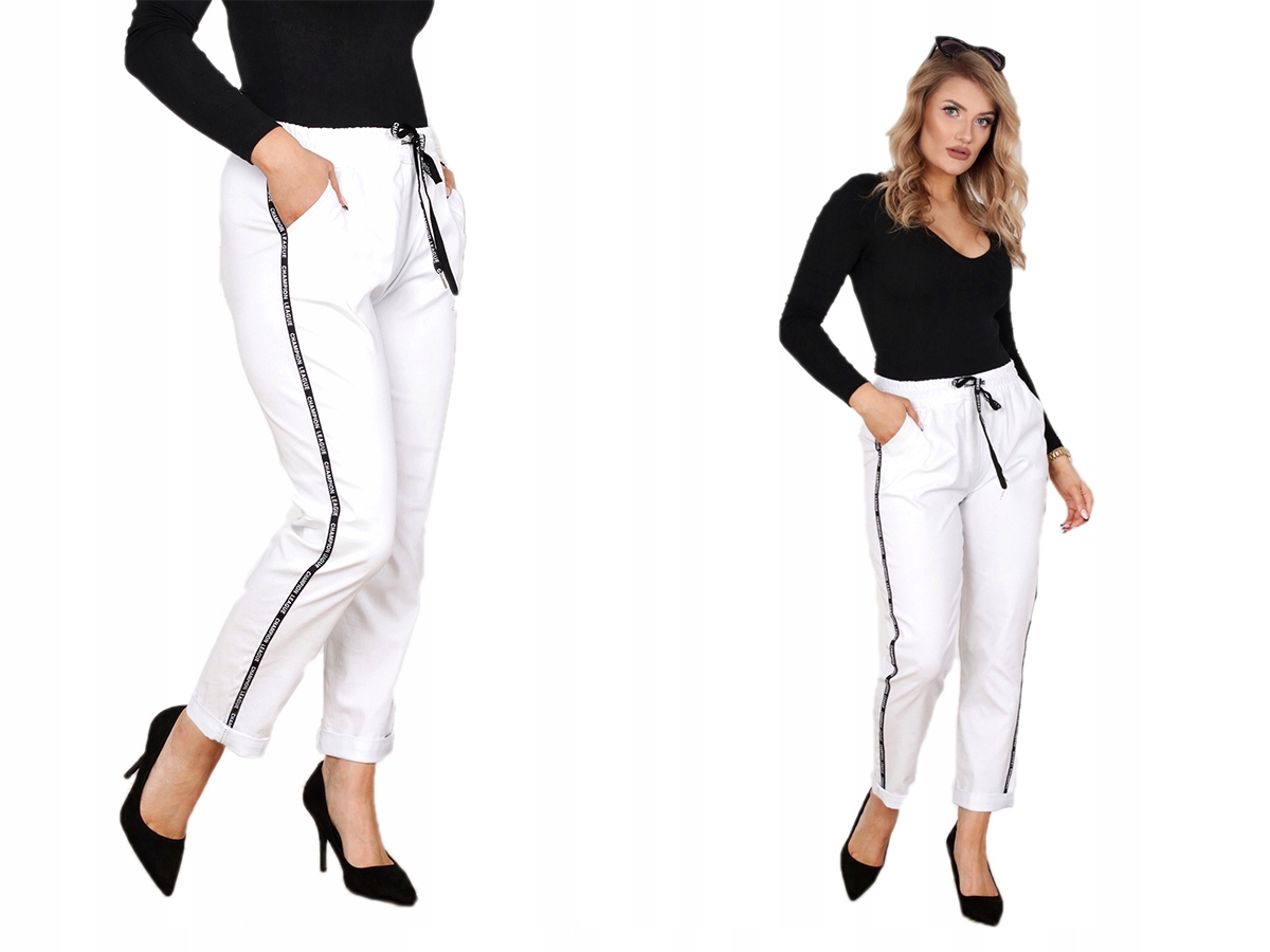 

Spodnie 7/8 Wysoki Stan Lampas Kolory 38 M 2063