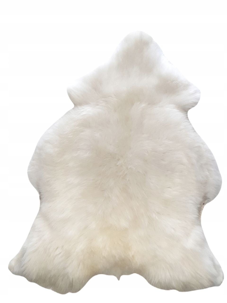 Přehoz z přírodní bílé ovčí kůže L