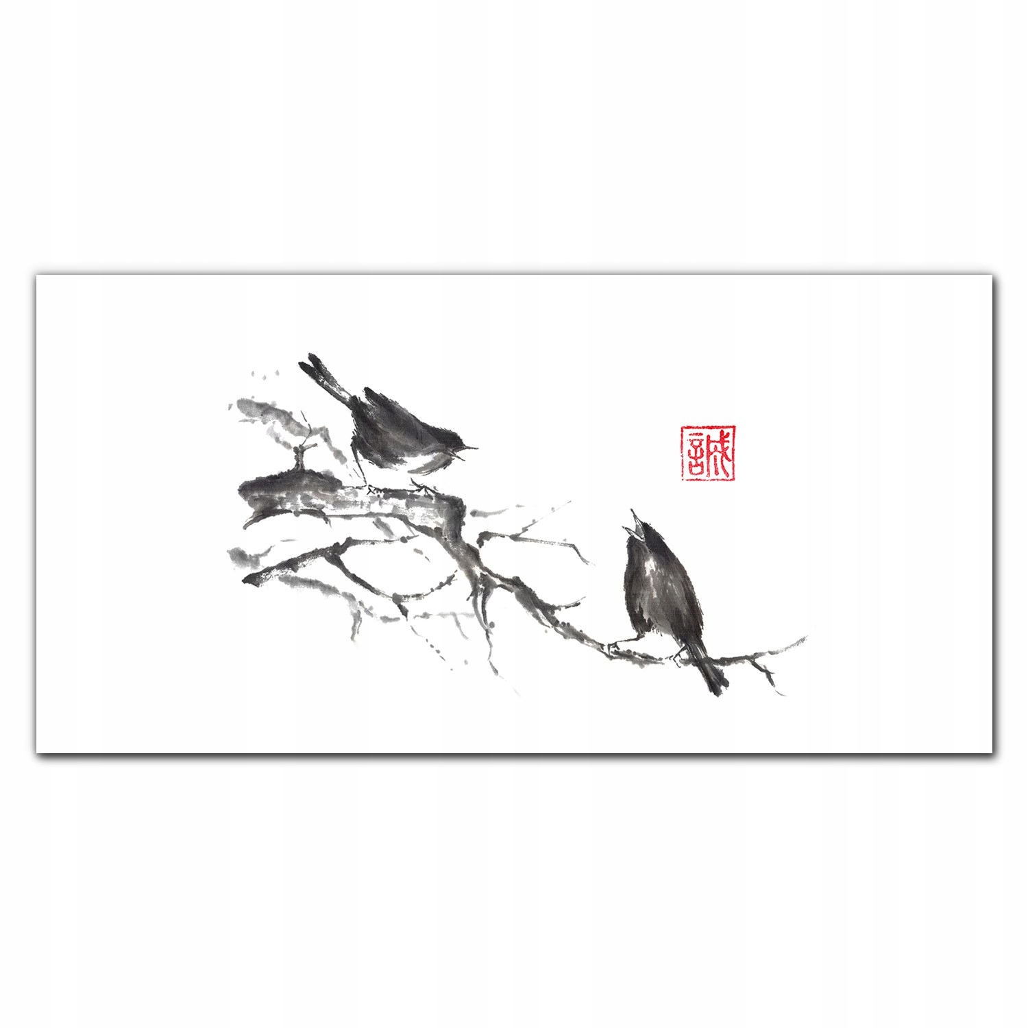 Obraz na plátne Vetvy zvieratá vtáky 140x70 cm