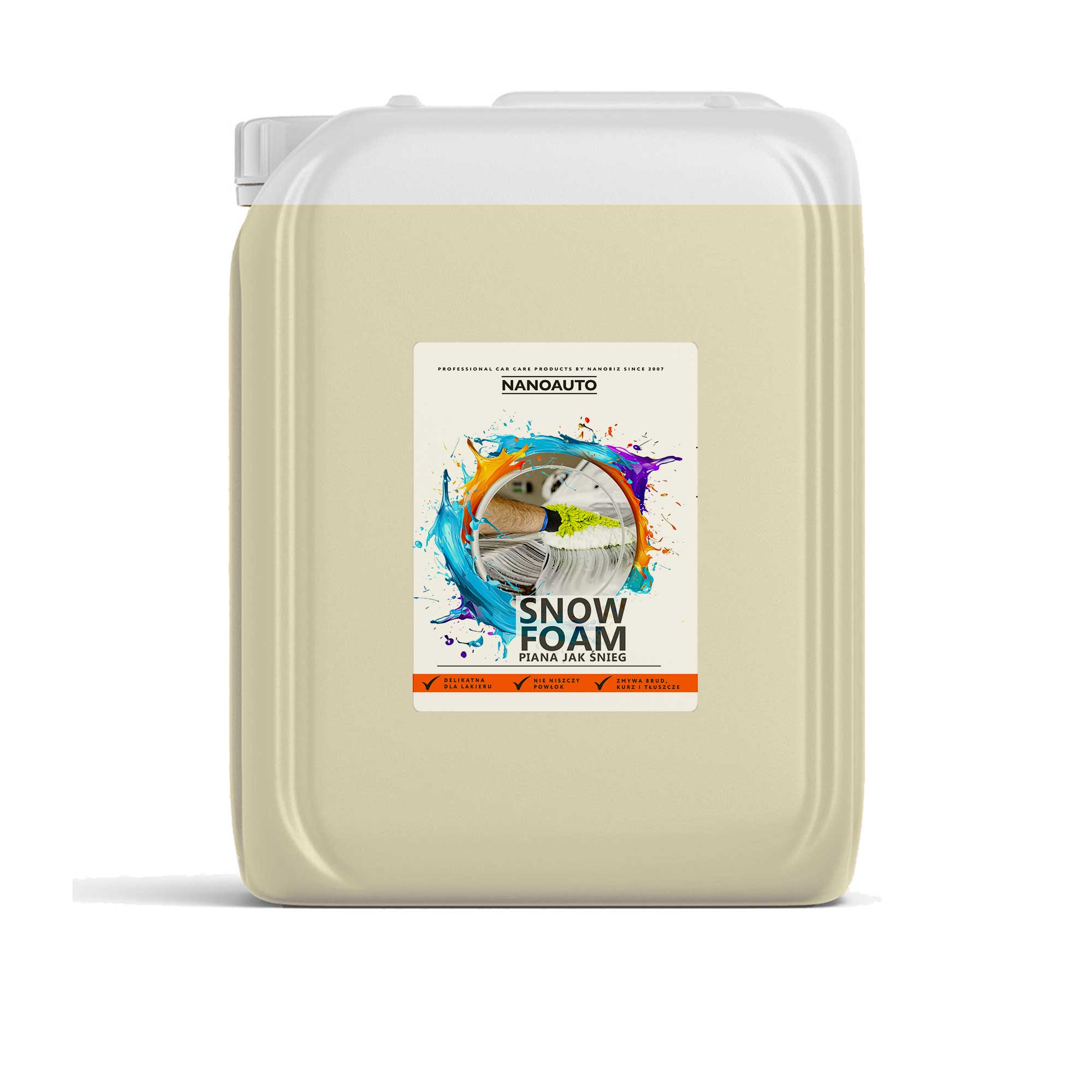 NANOAUTO SNOW FOAM - biała aktywna piana 20 Litrów